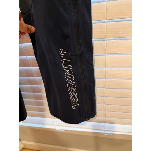 J.Lindeberg Mens Summit Softshell Ski Pants Navy Blue AMPA06371 Small NWT